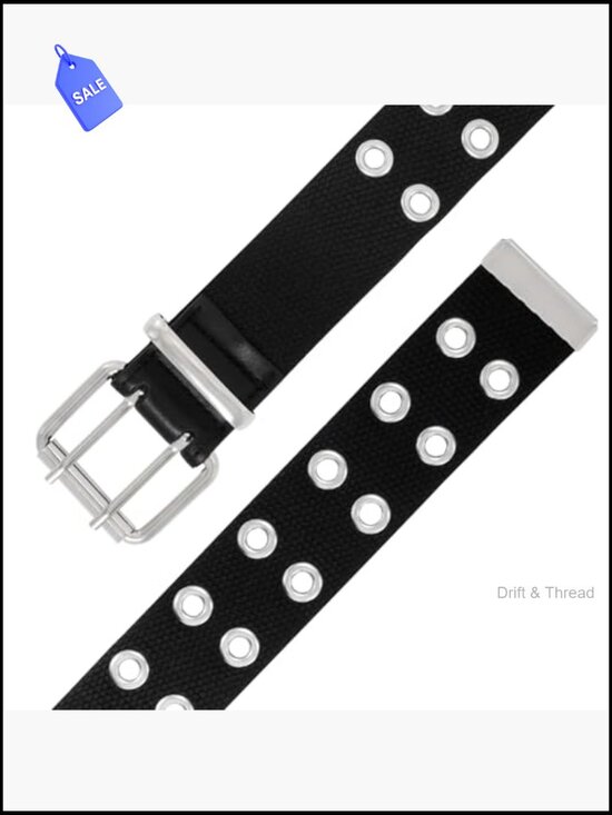 Canvas Double Grommet Belt Unisex 1.5\